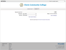 Tablet Screenshot of catalog.clovis.edu